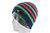 kallimari Mütze dunkelblau knallgrün und pink  gestreift