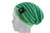 kallimari beanie in bright green and blue striped